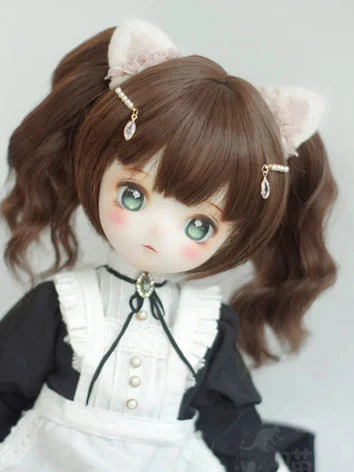 BJDドール用 ウィッグ 5色選択可能 ピンク ブルー ブラウン YOSD/MSD/SDサイズ人形用