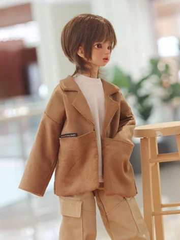 BJD DOLL ドール用 上着 ブラウン MSDサイズ人形用