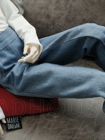 BJDドール用 ズボン ブルー POPO68/LS73/ID75サイズ用