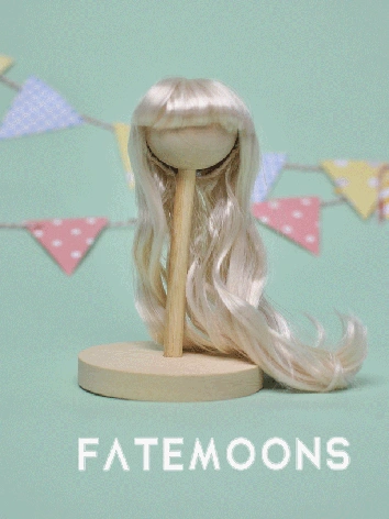 BJD DOLL ドール用 ウィッグ 松果 ゴールド 1/6サイズ 球体関節人形用