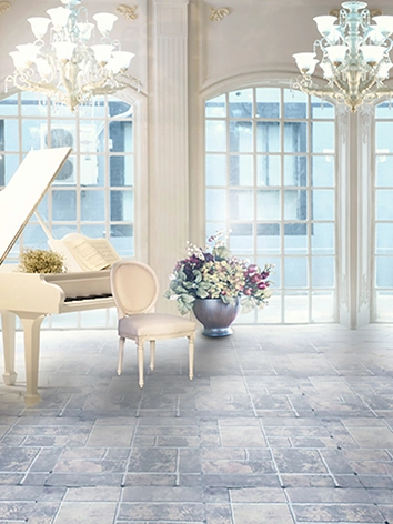 BJDドール用背景 ピアノ 人形アイテム 人形用撮影背景の幕 y3155