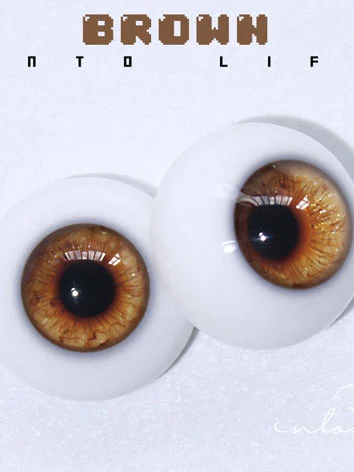 BJD ドール用 レジンアイ 樹脂  ブラウン 亚洲人 12mm/16mm/18mmサイズ人形用