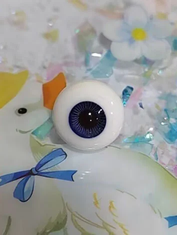 在庫アイ 青系 12mm BJDドール用 グラスアイ