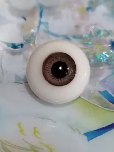 在庫アイ ブラウン系 12mm BJDドール用 グラスアイ