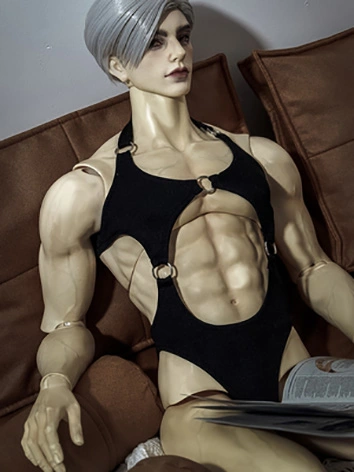 BJDドール用 水着 ホワイト/ブラック SD/68cm/73cm/75cmサイズ人形用