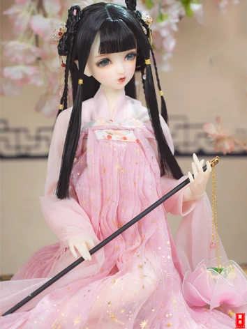 BJDドール用 衣装セット 古代服 【粉黛】 ピンク MSD/SD/SD16サイズ人形用
