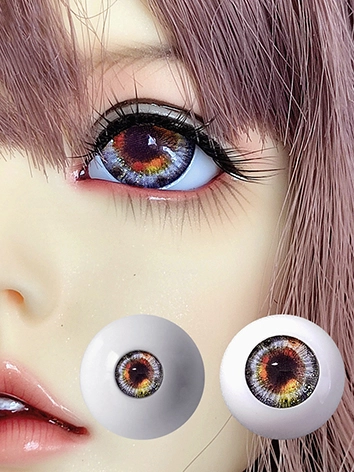 BJD ドール用 アクリルアイ ブルー グレー レッド パープル オレンジ グリーン 10mm/12mm/14mm/16mm/18mm