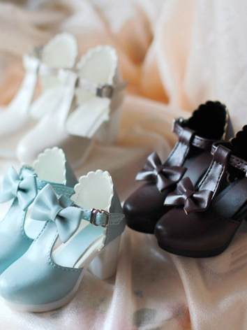 ドール お靴 ハイヒール 水色 ベージュ ブラウンSD/MSDサイズ人形用