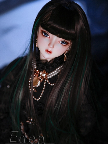 BJDドール用 ウィッグ メッシュ 柔軟糸 ホワイト/グリーン/レッド SD/小顔SD/MSDサイズ用