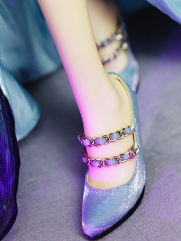 ドール お靴 ハイヒール ライトグリーン SD/SD16サイズ人形通用