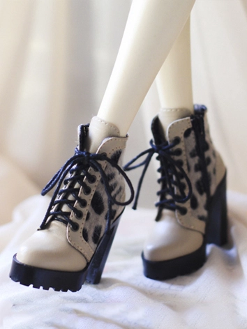 ドール お靴 ハイヒール 豹柄 ベージュ コーヒー色 レッド ホワイト SD/SD16/DDサイズ人形用