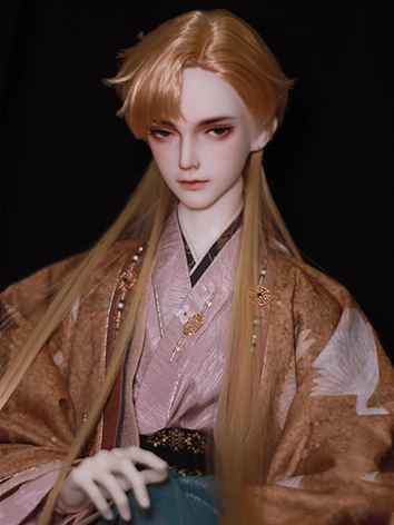 BJDドール用 ウィッグ 柔らかい糸 シルバー/ブラック/レッド/ゴールド SD/小顔SDサイズ用