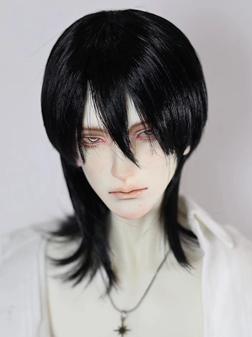 BJDドール用 ウィッグ ブラック/ブラウン/ブルー/ホワイト/ゴールド SD/小顔SD/MSD/幼SDサイズ人形用