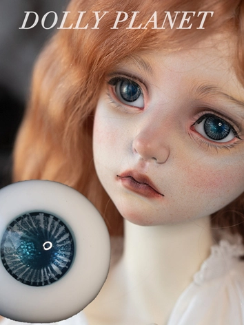 BJD球体関節人形用 グラスアイ ブルー  S-25   14/16mmサイズ