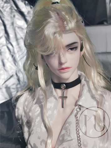 BJD ドール用 ウィッグ ゴールド/ブラック/ピンク/ブラウン/ホワイト ポニーテール ブラック ゴールド ホワイト MSD/小顔SD/SDサイズ人形用