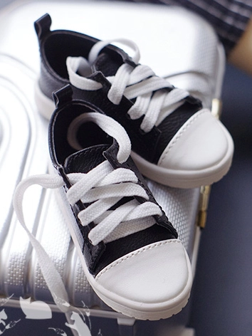 BJD DOLL ドール用 お靴 ホワイト ブラック MSD/SD/70cmサイズ人形用