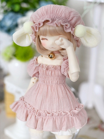 BJDドール用 洋服 5点セット『Pink lamb』 オーダー製作 MSD/MDDサイズ人形用