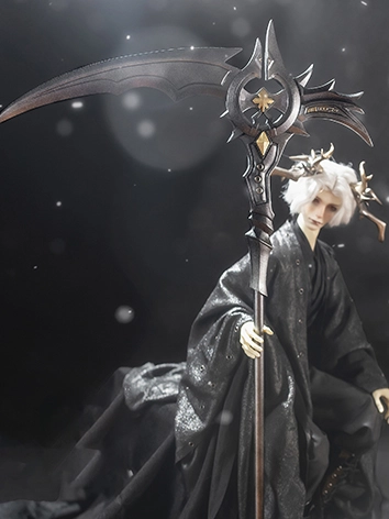 BJDドール用 武器道具【鎌】ブラック/ホワイト SD/MSD/YOSDサイズ用