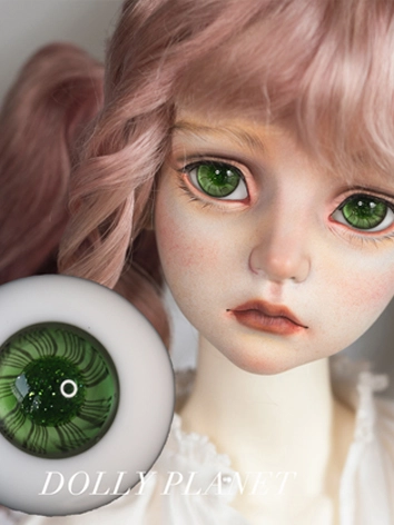BJD球体関節人形用 グラスアイ グリーン  S-26  14/16mmサイズ