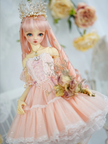 ドール服 ドレス ピンク ライトグリーン 6点セット SDサイズ人形用