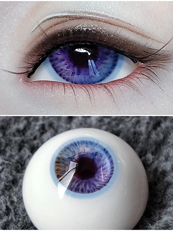 ドール用 石膏アイ 手作り パープルブルー 12mm/14mm/16mm/18mm BJD DOLL用