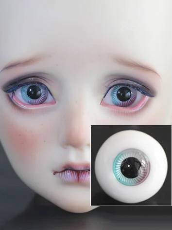 BJD球体関節人形用 グラスアイ グラデーション  JB-08  14/16mmサイズ