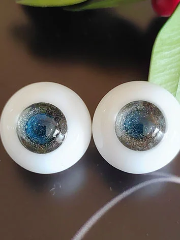 在庫アイ 青色系 14mm BJDドール用 グラスアイ