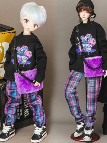 BJDドール用 衣装セット Ｔシャツ ズボン MSD/SD/70cmサイズ人形用