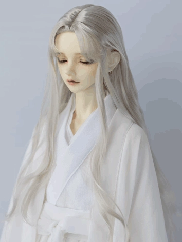 BJD ドール用ウィッグ グレー/ブラック/ブラウン/ブルー/ゴールド 小顔SD/SDサイズ人形用