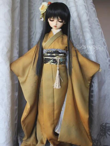 BJD ドール服 浴衣8点セット 和服【秋意】 女の子用 SDサイズ人形用