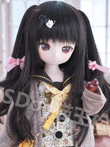 BJD DOLL ドール用 ウィッグ ツインテール 前髪 6色あり YOSD/MSD/小顔SD/SDサイズ人形用