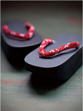 BJD DOLL ドール用 下駄 レッド 1/2サイズ人形用