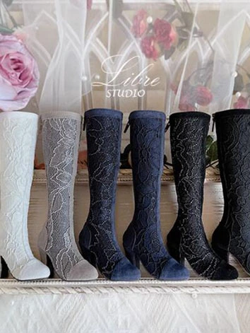 BJDドール用 ハイヒールブーツ レース 6色あり SD16/SDGRサイズ人形用