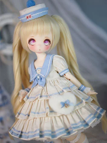 ドール服 ワンピース  ロリィタ 4色あり 5点セット MSDサイズ人形用