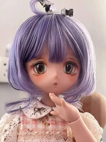 BJDドール用 ウィッグ 高温糸 パープル SD/MDDサイズ人形用