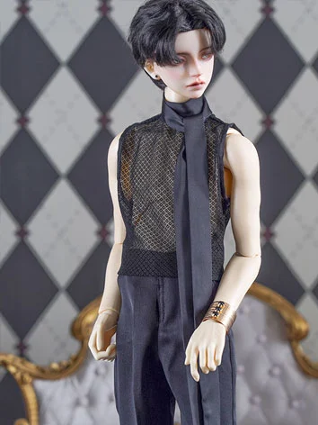 BJDドール用 チョッキ トップス  ブラック ネイビー SD17サイズ用