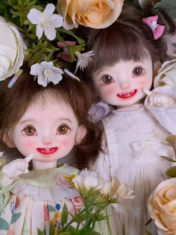 BJDドール本体【小树叶 Xiaoshuye】 双子 23.5cm 女の子 球体関節人形