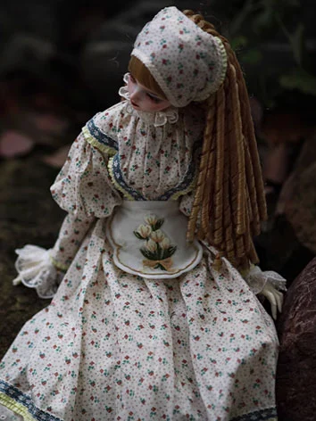 BJD DOLL用 衣装 【野蔷薇】ワンピース 古風 MSD/幼SDサイズ人形用