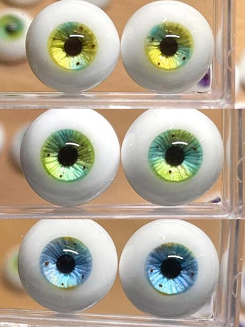 BJD DOLL ドール用 石膏アイ イエロー/ブルー/グリーン 10mm/12mm/14mm/16mm/18mm