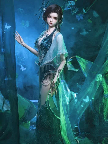 BJD ドール用 衣装セット 青岚（Qing Lan） 女の子用 66MC0015 球体関節人形用