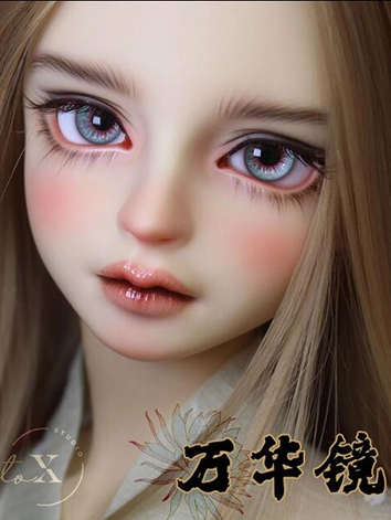 BJD ドール用 レジンアイ 【万華镜-素红】 樹脂 12mm/14mm/16mm/18mmサイズ人形用