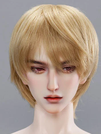 BJD DOLL ドール用 ウィッグ ショート ゴールド SDサイズ人形用