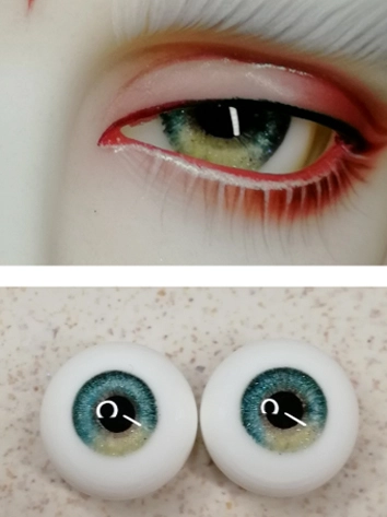 ドール用アイ レジン石膏アイ 三白眼 緑系/ブルー系/ブラウン系  12mm/14mm/16mm/18mmサイズ用 BJD
