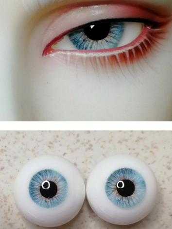 ドール用アイ レジン石膏アイ 三白眼 緑系/ブルー系/ブラウン系 12mm/14mm/16mm/18mmサイズ用 BJD