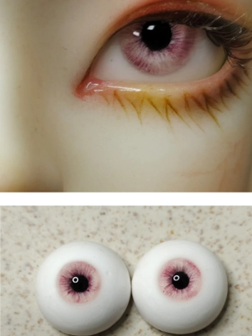ドール用アイ レジン石膏アイ 三白眼 ブルー系/ピンク系/緑系/灰色系/ブラウン系 12mm/14mm/16mm/18mmサイズ用 BJD