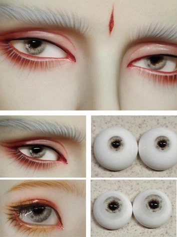 ドール用アイ レジン石膏アイ 三白眼 ブルー ラメ入りタイプあり 12mm/14mm/16mm/18mmサイズ用 BJD