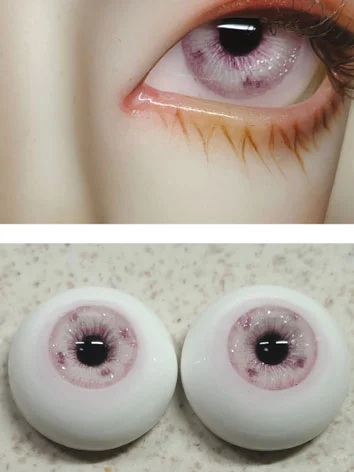 ドール用アイ レジン石膏アイ 三白眼 ピンク ラメ入りタイプあり 12mm/14mm/16mm/18mmサイズ用 BJD