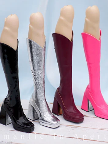 BJDドール用 ハイヒール靴 ホワイト/ブラウン/シルバー/赤色/ブラック　SDサイズ人形用