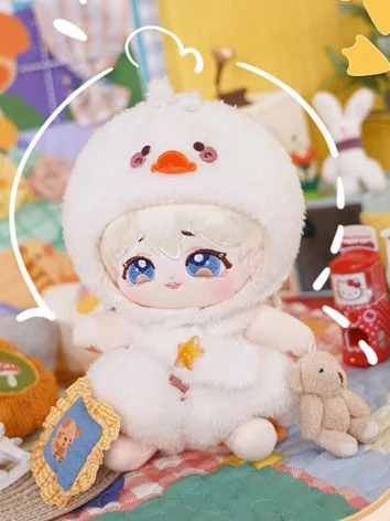 着せ替えぬいぐるみ 【アヒルちゃん】無属性 裸の赤ちゃん スケルトン付き 20cm