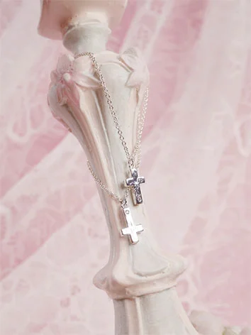 ドール用ネックレス 飾り物 シルバー  SD/MSD/幼SDサイズ人形用 BJD